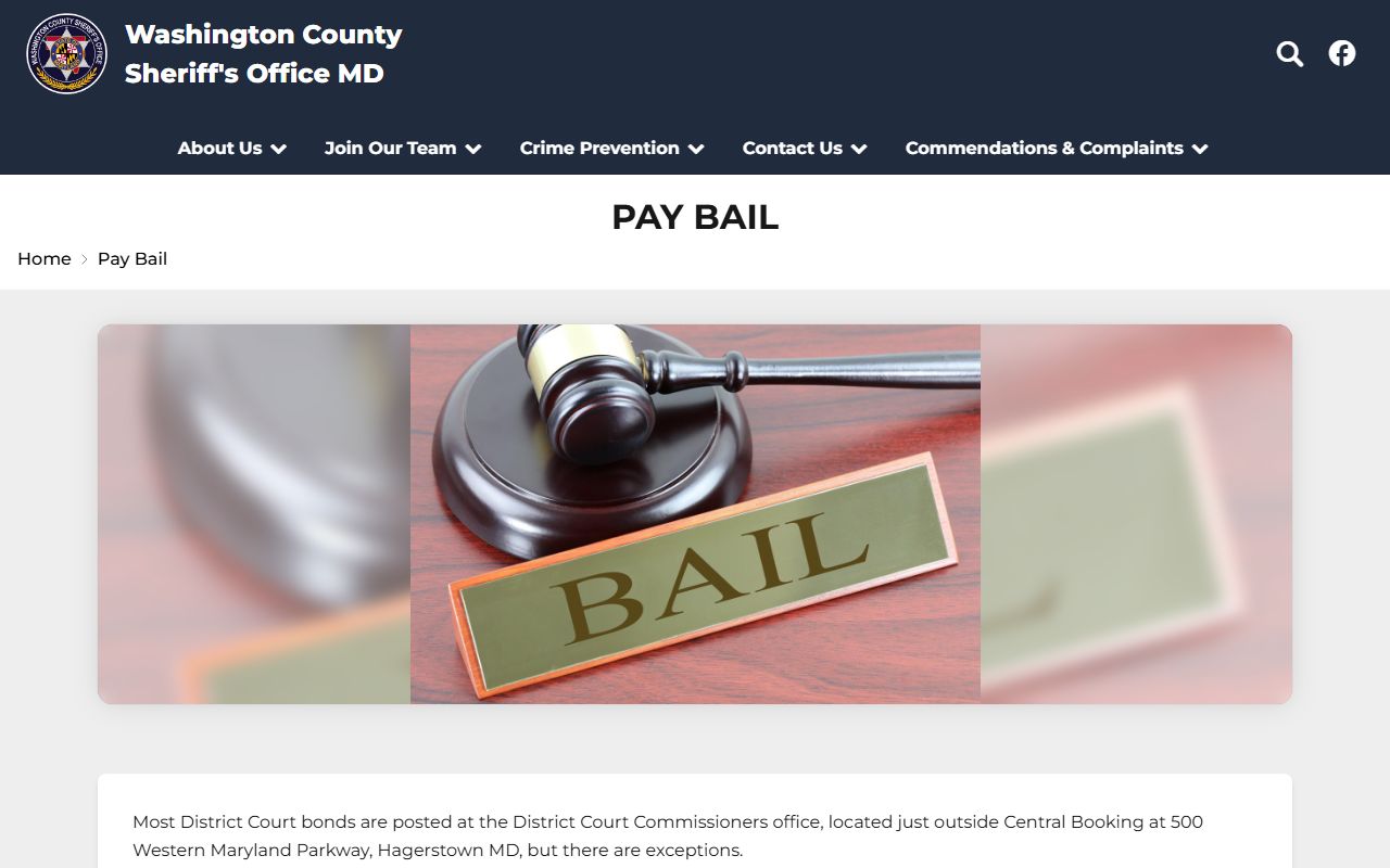 Washington County court records after jail arrest WCSO pay bail page